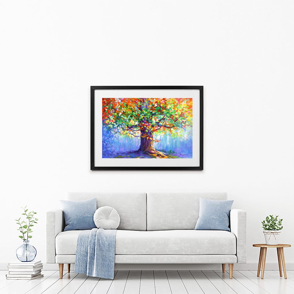Tree Of Blossoming Romance Framed Art Print wall art product Leon Devenice