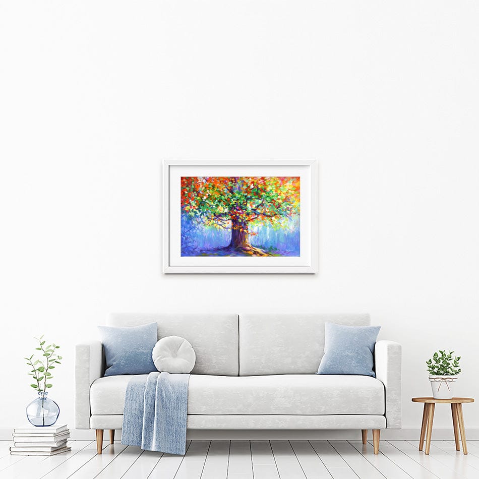 Tree Of Blossoming Romance Framed Art Print wall art product Leon Devenice