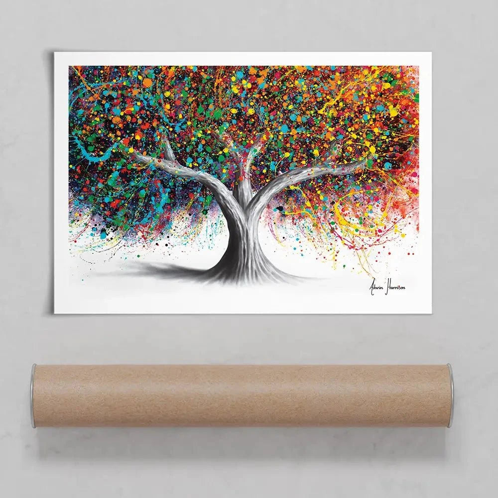Tree Of Celebration Art Print Tree Of Celebration Art Print | Tree of Celebration Artwork | Tree Art wall art product Ashvin Harrison