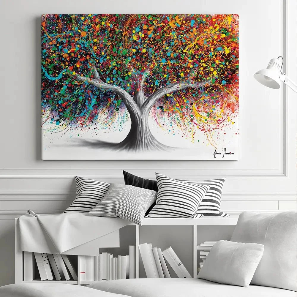 Tree Of Celebration Canvas Print Tree Of Celebration Canvas Print | Tree of Celebration Canvas Artwork wall art product Ashvin Harrison