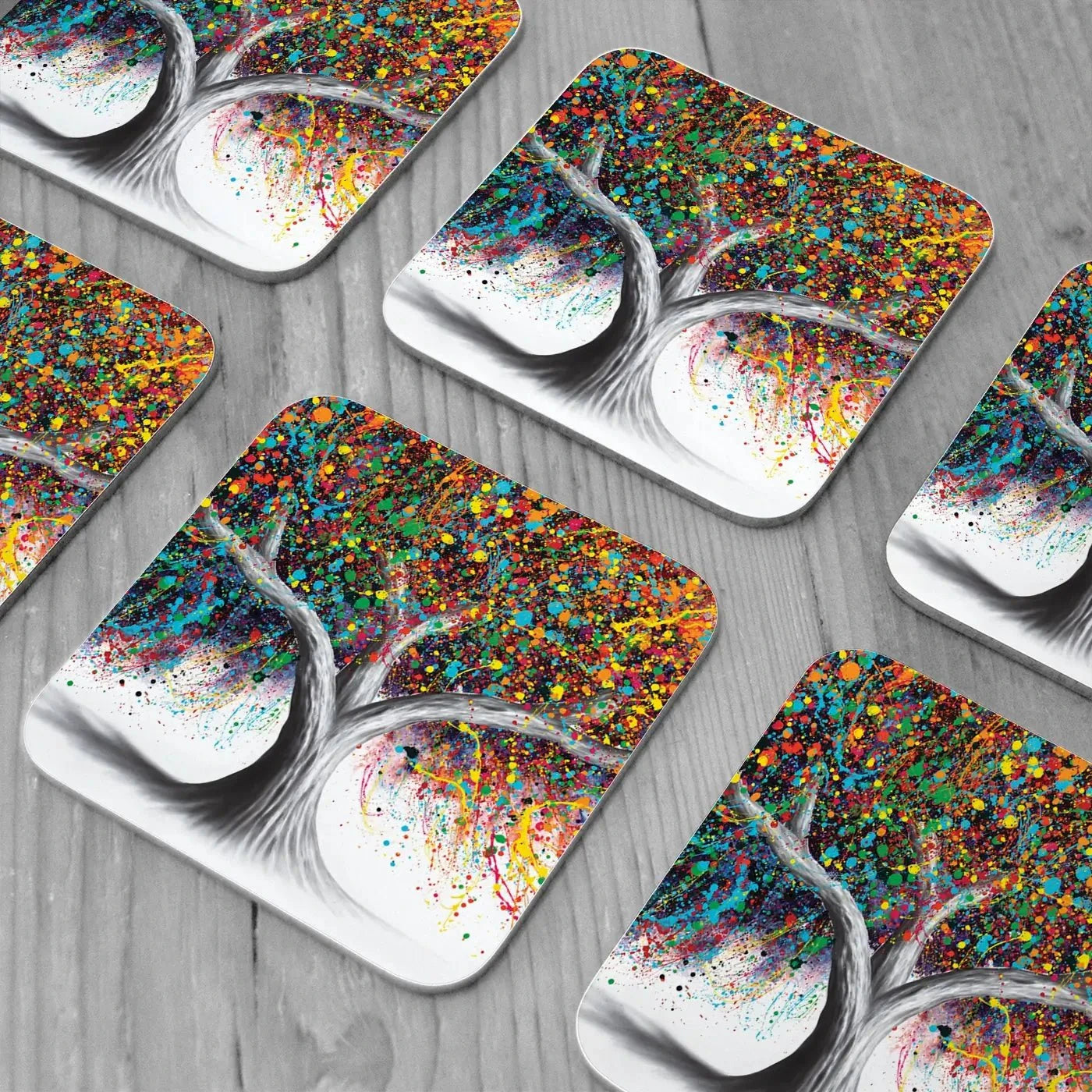 Tree Of Celebration Coaster Set Tree Of Celebration Coaster Set | Tree of Celebration Coaster Design wall art product Ashvin Harrison