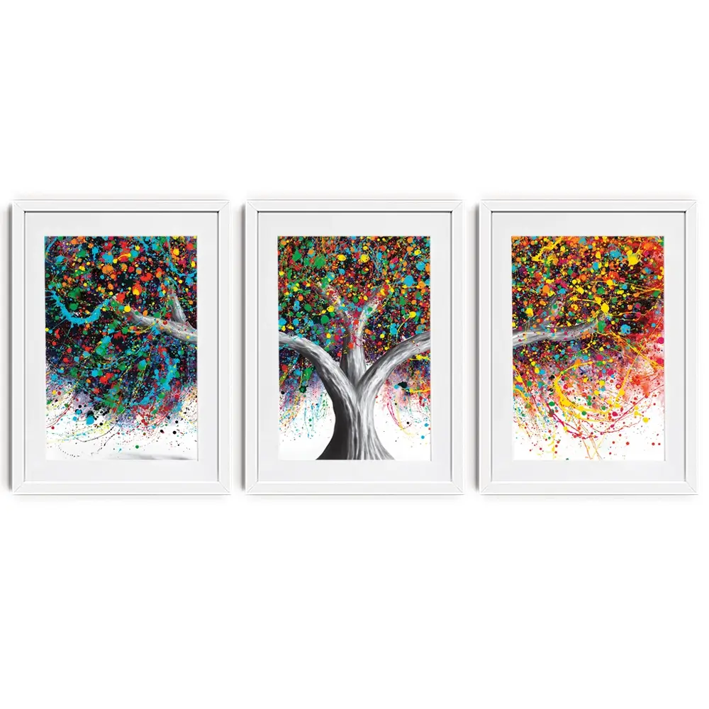 Tree Of Celebration Framed Art Print Trio Tree Of Celebration Framed Art Print Trio wall art product Ashvin Harrison