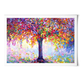 Tree Of Happiness Art Print Tree Of Happiness Art Print | Tree of Happiness Poster Print | Artwork wall art product Leon Devenice