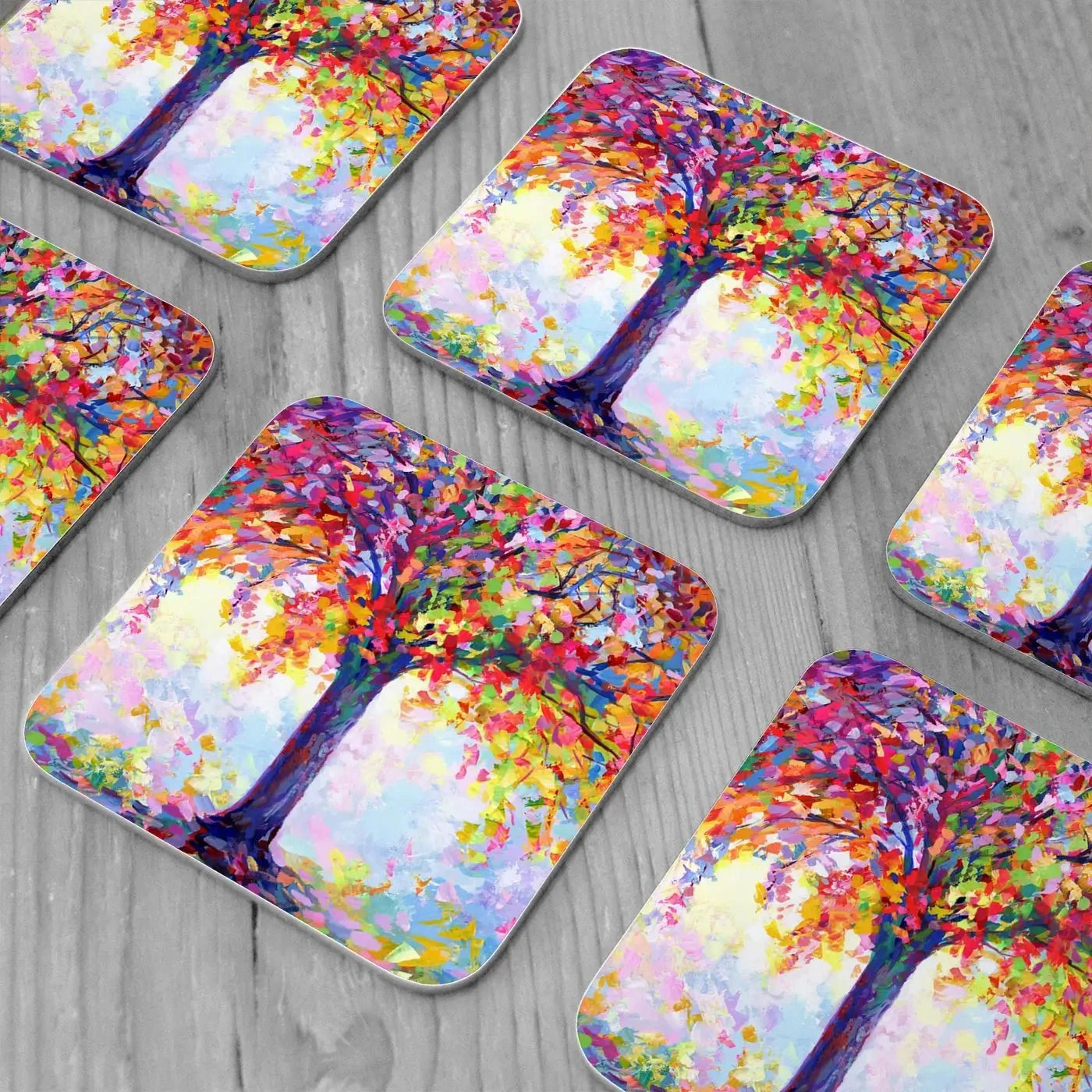 Tree Of Happiness Coaster Set Tree Of Happiness Coaster Set | Tree of Happiness Designer Coaster wall art product Leon Devenice