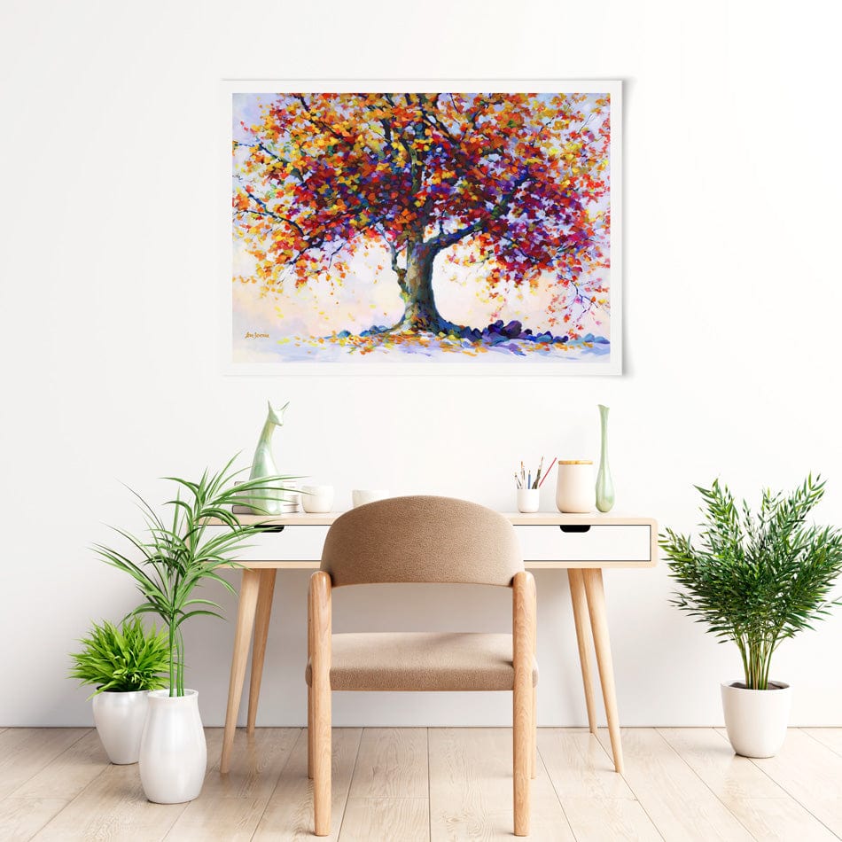 Tree Of Heartfelt Hues Art Print wall art product Leon Devenice