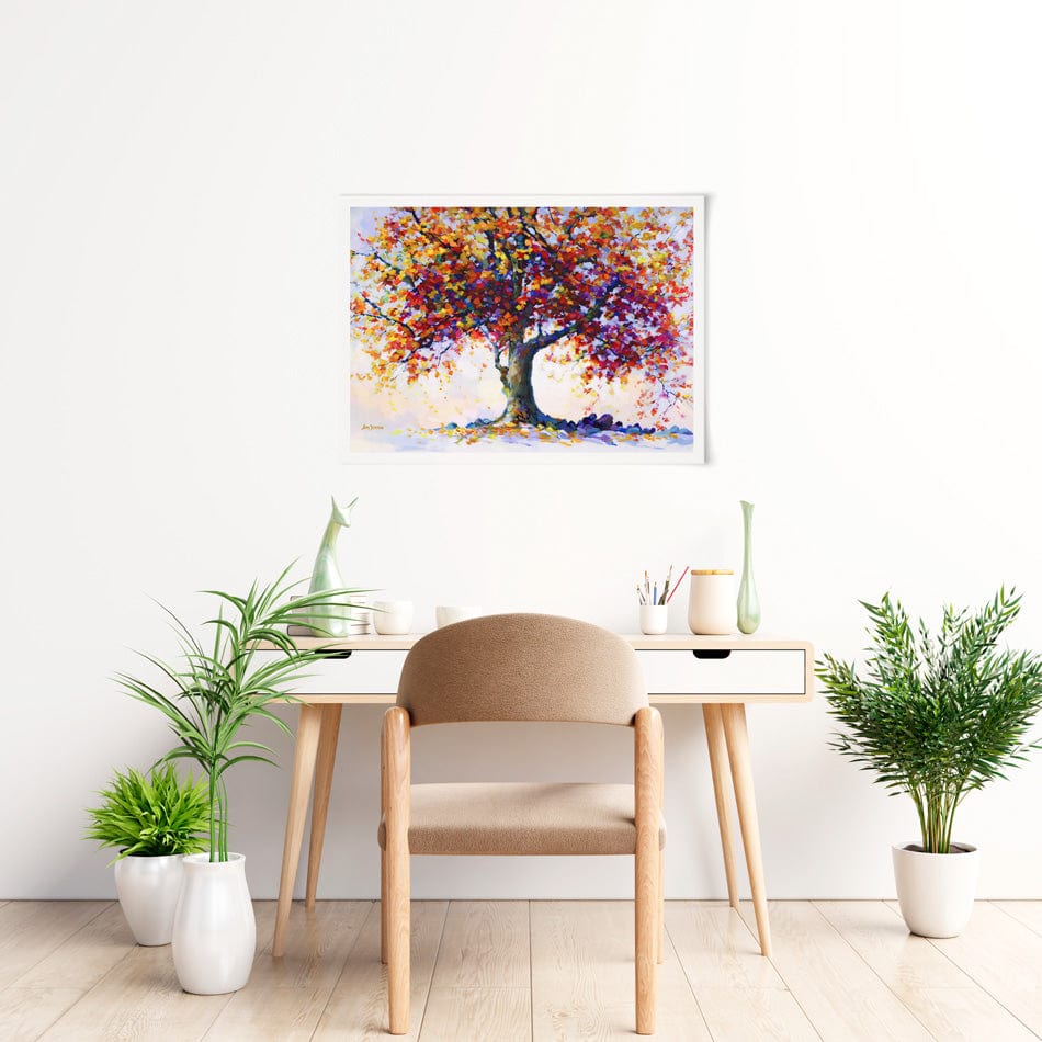 Tree Of Heartfelt Hues Art Print wall art product Leon Devenice