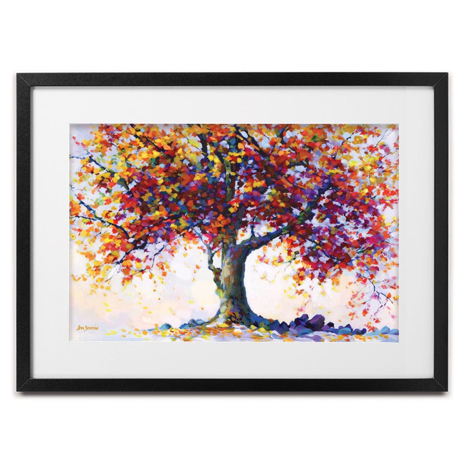 Tree Of Heartfelt Hues Framed Art Print wall art product Leon Devenice