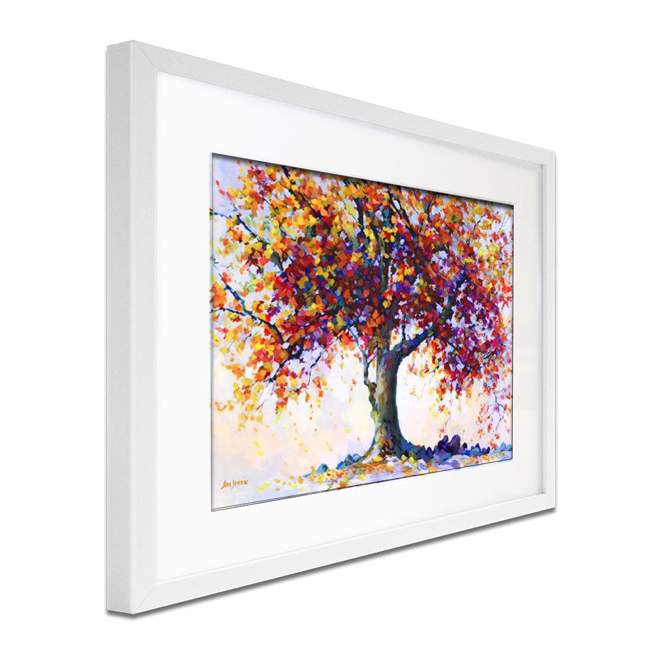Tree Of Heartfelt Hues Framed Art Print wall art product Leon Devenice