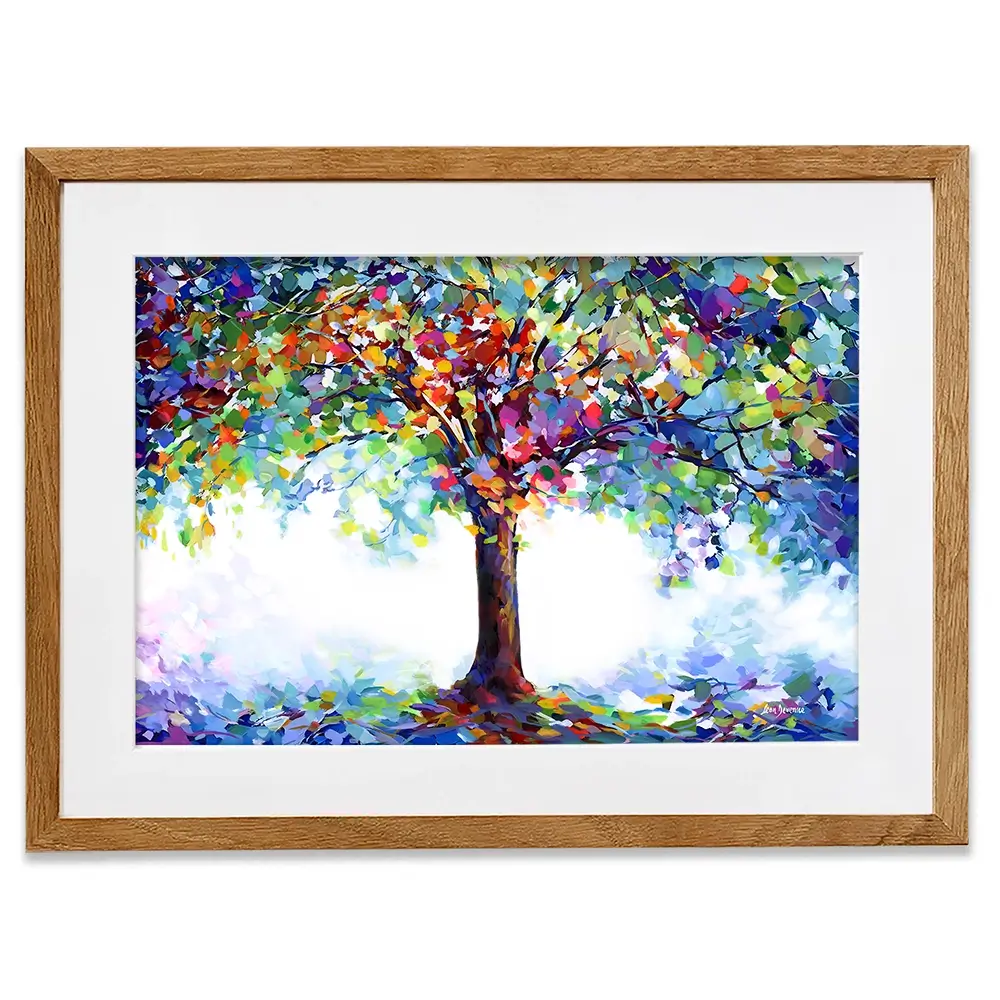 Tree Of Joy And Serenity Framed Art Print Tree Of Joy And Serenity Framed Art Print wall art product Leon Devenice