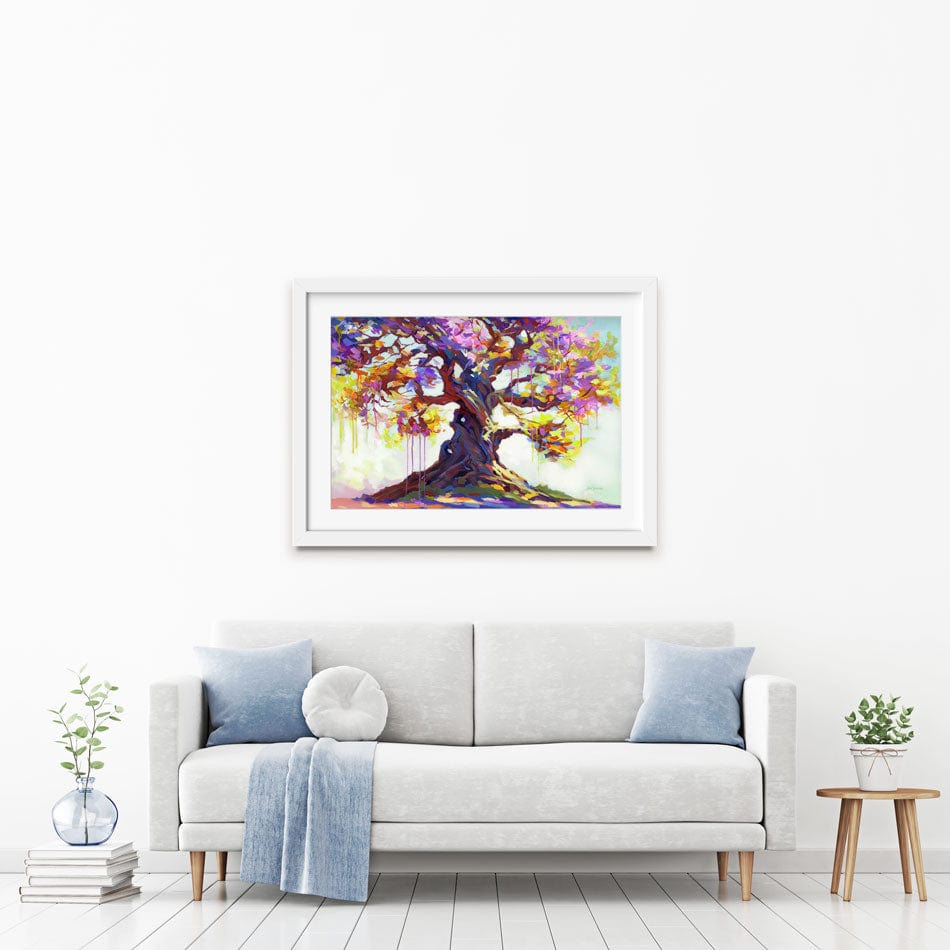 Tree Of Melting Love Framed Art Print wall art product Leon Devenice