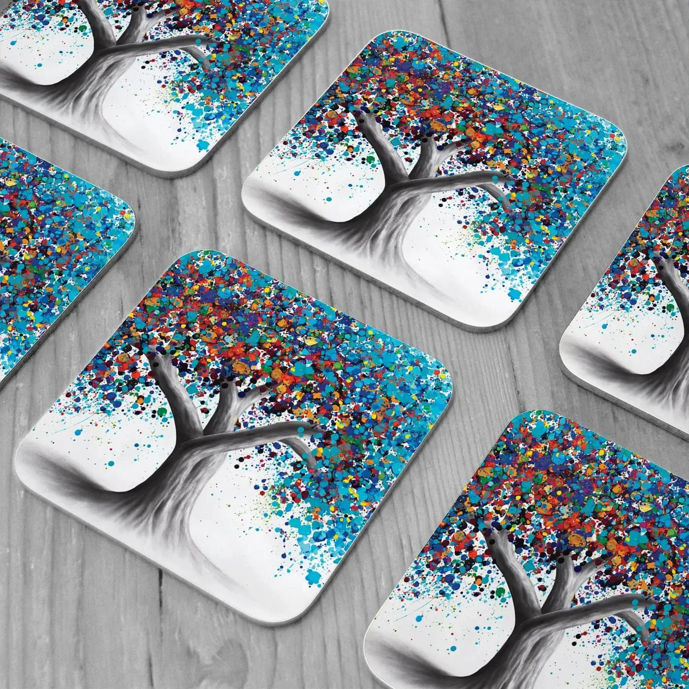 Tree Of Optimism Coaster Set Tree of Optimism Coaster Set | Tree of Optimism Art Coasters wall art product Ashvin Harrison