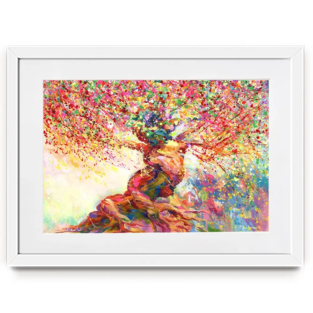 Tree Of Passion Framed Art Print Tree Of Passion Framed Art Print wall art product Leon Devenice