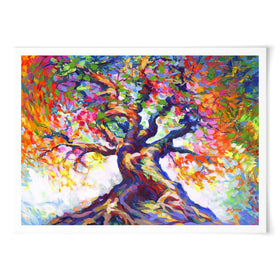 Tree Of Radiant Resilience Art Print wall art product Leon Devenice