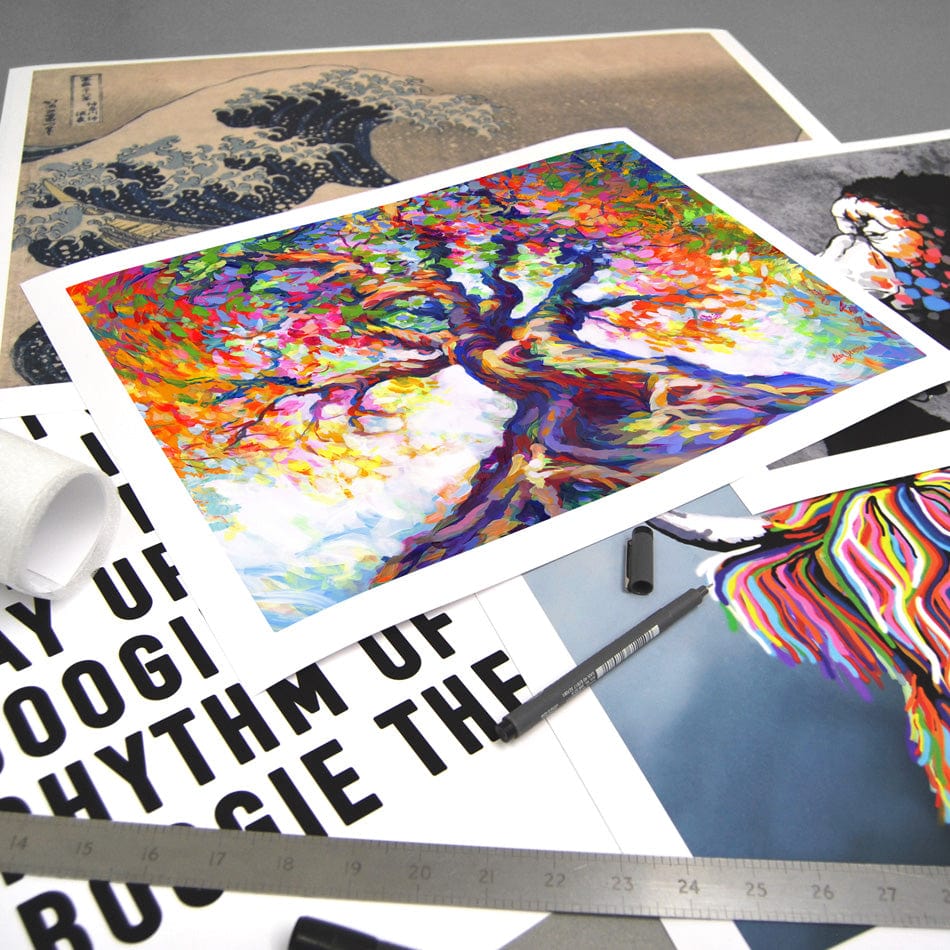 Tree Of Radiant Resilience Art Print wall art product Leon Devenice