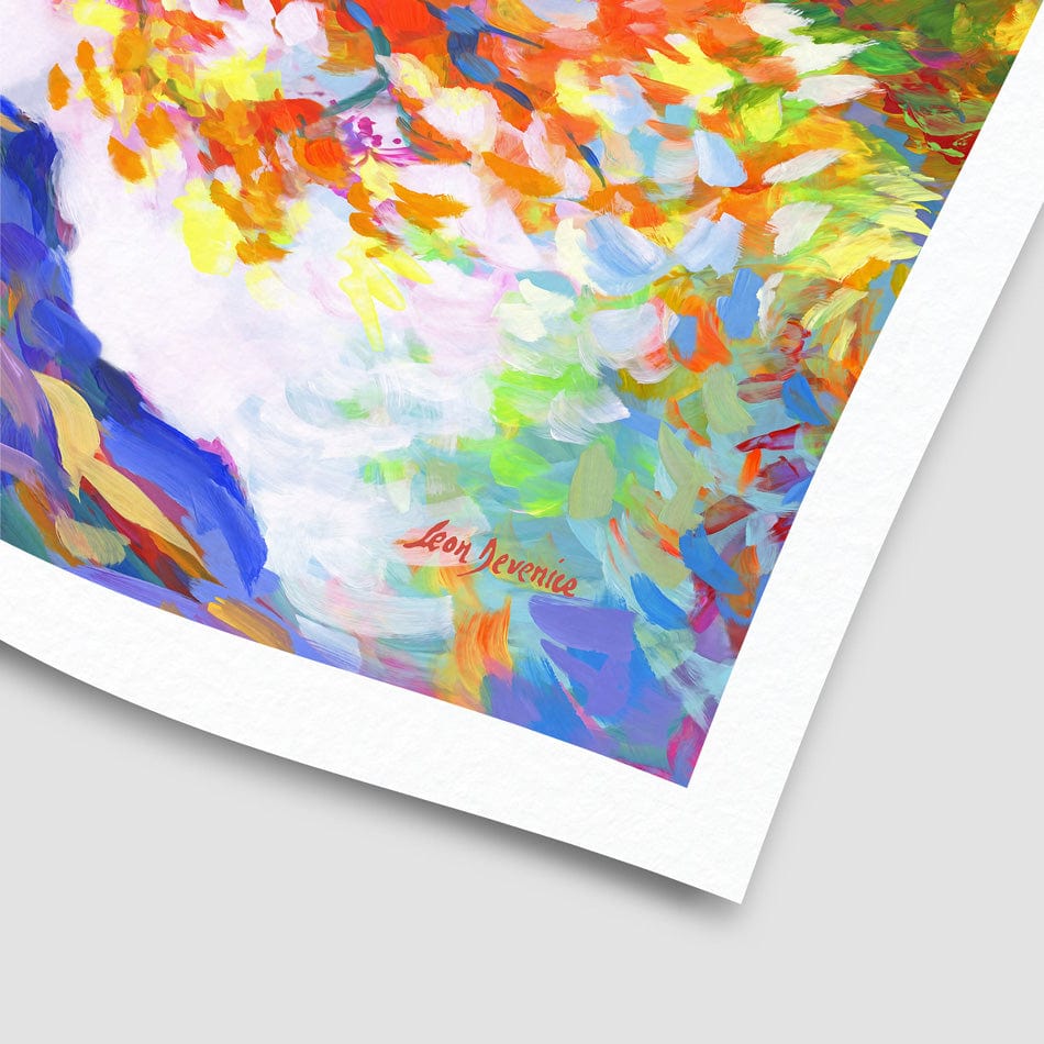 Tree Of Radiant Resilience Art Print wall art product Leon Devenice