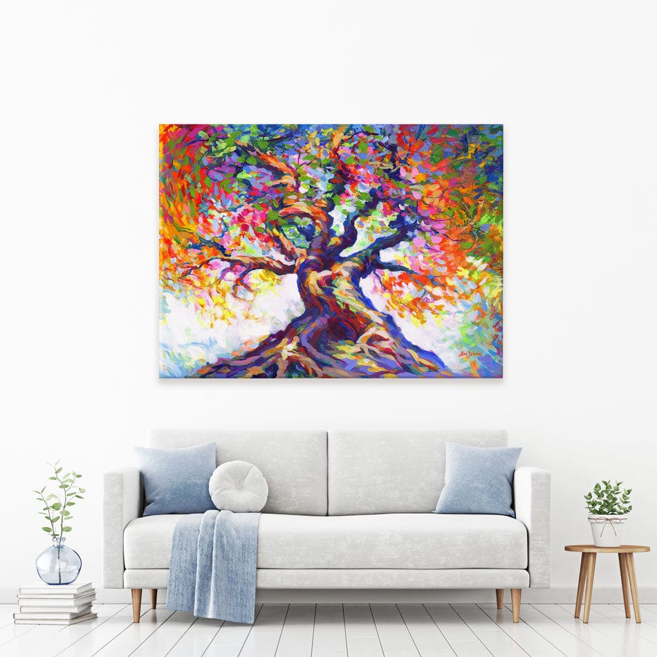 Tree Of Radiant Resilience Canvas Print wall art product Leon Devenice
