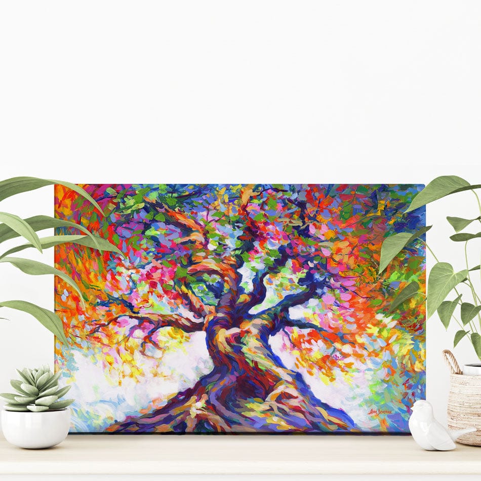 Tree Of Radiant Resilience Canvas Print wall art product Leon Devenice