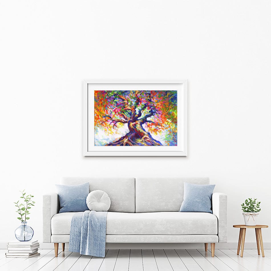 Tree Of Radiant Resilience Framed Art Print wall art product Leon Devenice