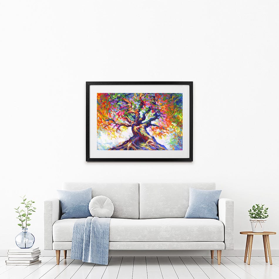 Tree Of Radiant Resilience Framed Art Print wall art product Leon Devenice