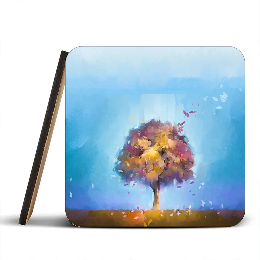 Tree Petals Coaster Set Tree Petals Coaster Set wall art product Art Print Shop