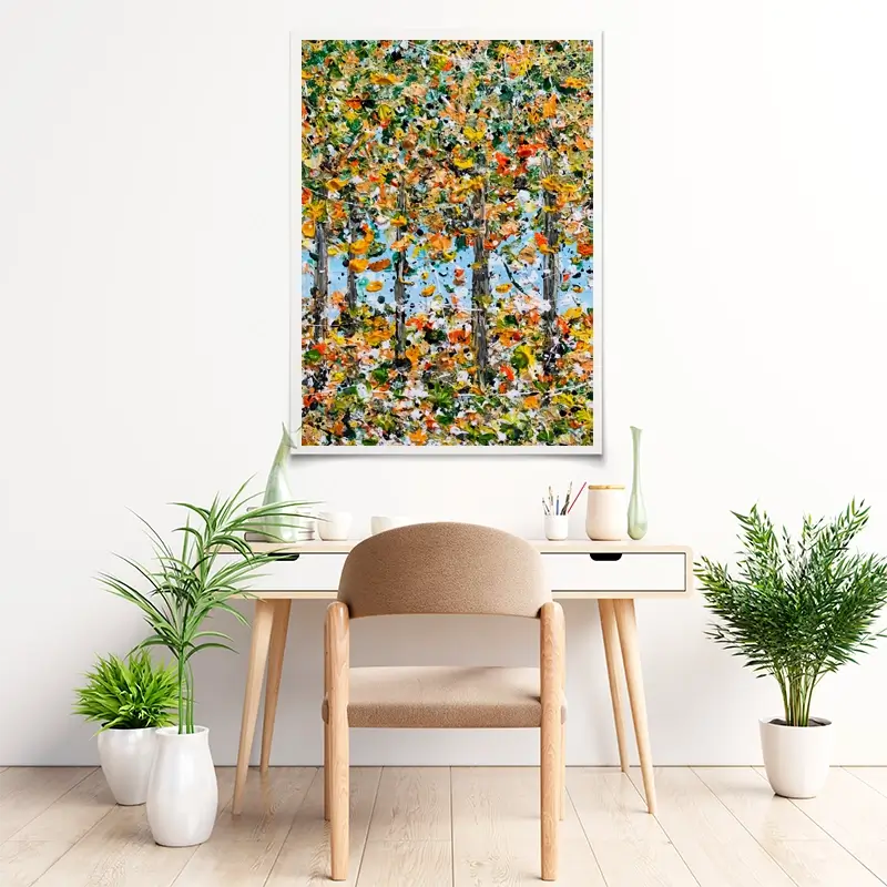 Trees In Autumn Art Print Trees In Autumn Art Print wall art product Charlotte Anna Reed