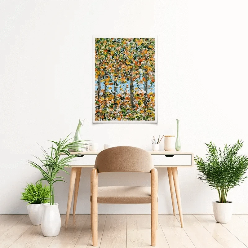 Trees In Autumn Art Print Trees In Autumn Art Print wall art product Charlotte Anna Reed