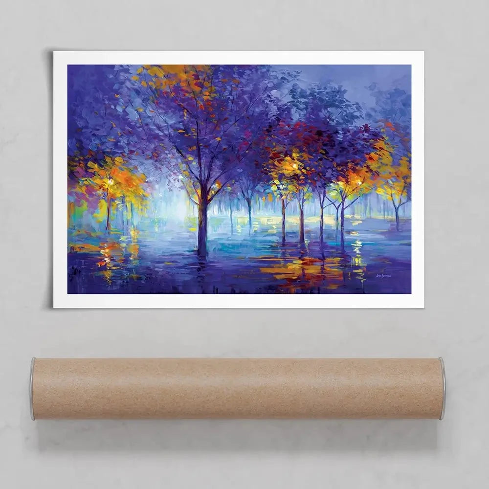 Trees Of Dreamy Nights Art Print Trees Of Dreamy Nights Art Print wall art product Leon Devenice