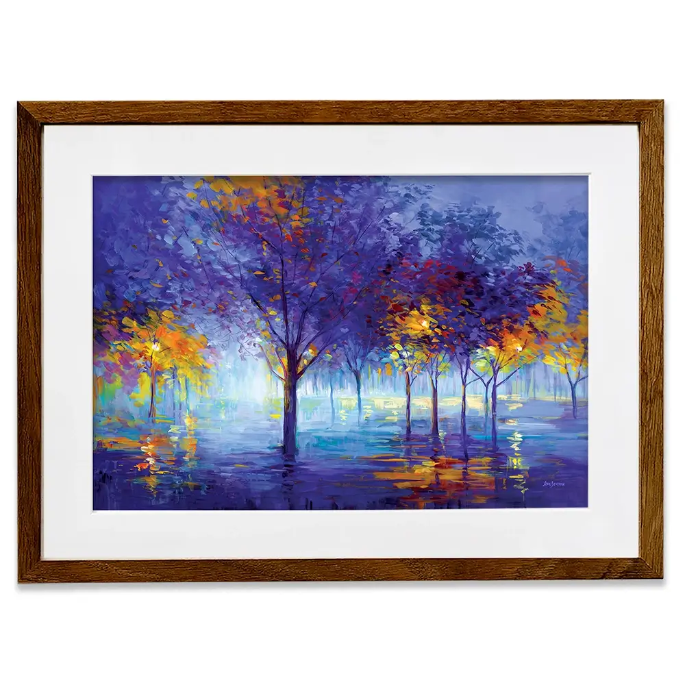 Trees Of Dreamy Nights Framed Art Print Trees Of Dreamy Nights Framed Art Print wall art product Leon Devenice