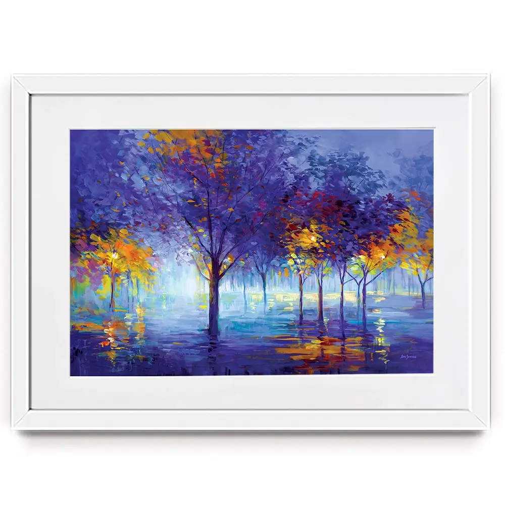 Trees Of Dreamy Nights Framed Art Print Trees Of Dreamy Nights Framed Art Print wall art product Leon Devenice