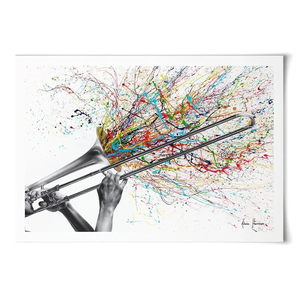 Trombone Solo Art Print Trombone Solo Art Print wall art product Ashvin Harrison
