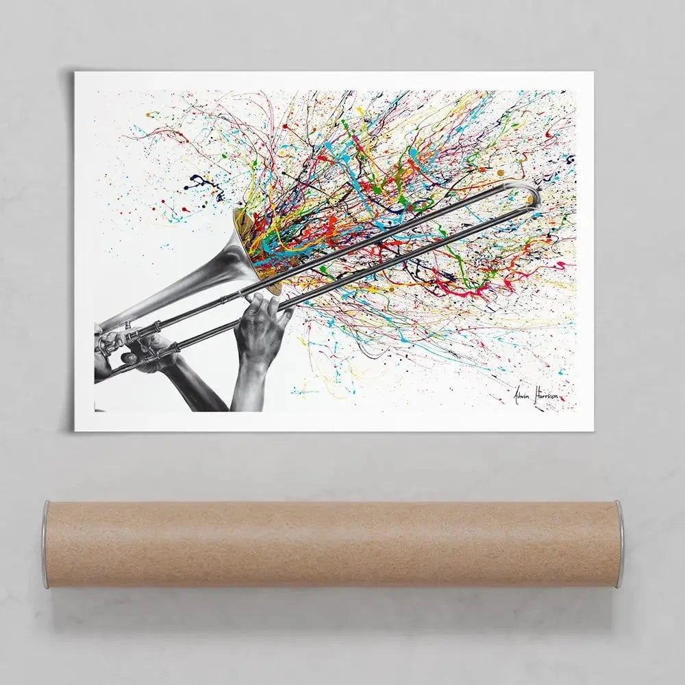 Trombone Solo Art Print Trombone Solo Art Print wall art product Ashvin Harrison