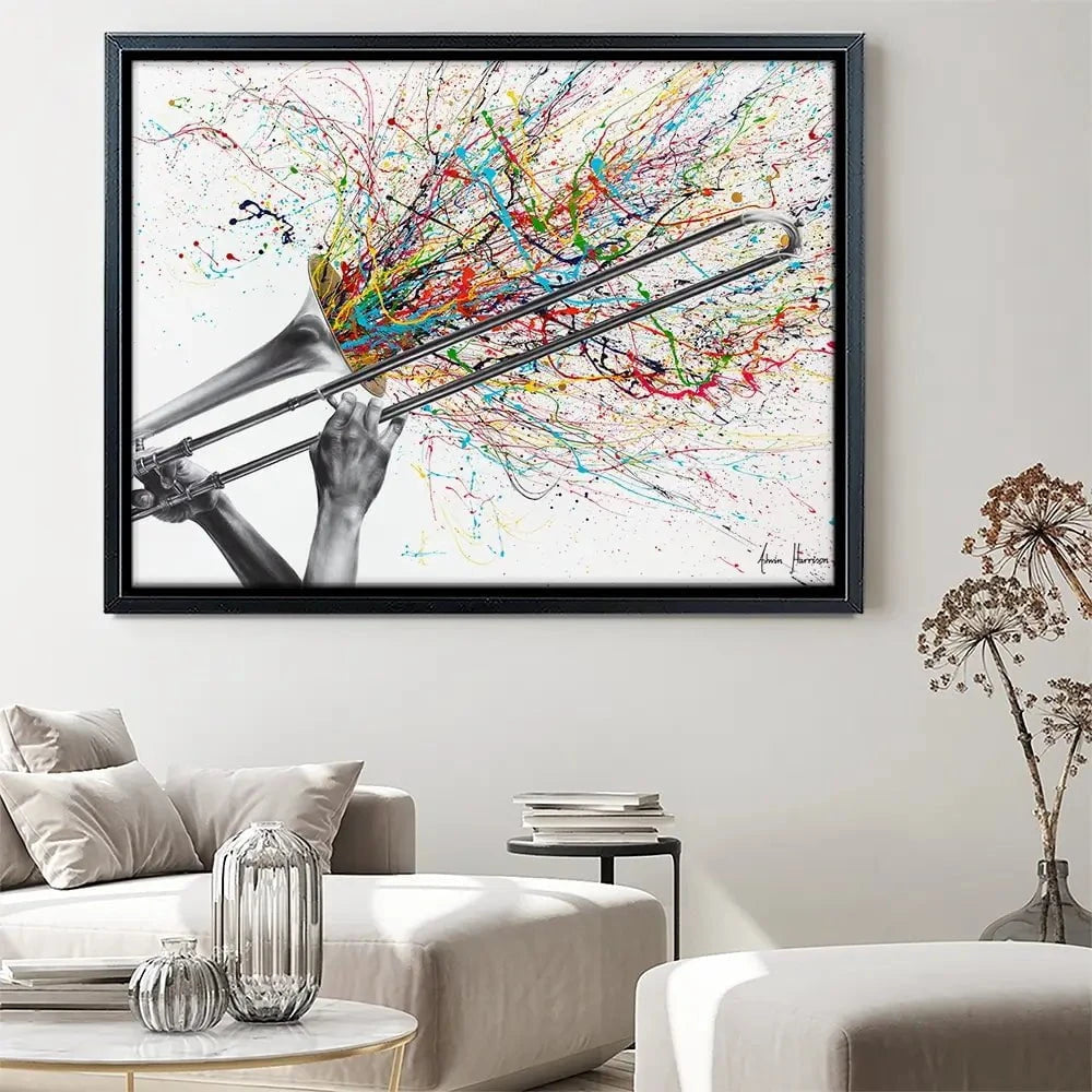 Trombone Solo Canvas Print Trombone Solo Canvas Print wall art product Ashvin Harrison