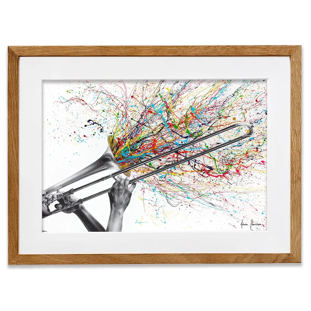 Trombone Solo Framed Art Print Trombone Solo Framed Art Print wall art product Ashvin Harrison