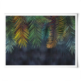 Tropical Hanging Leaves Art Print Tropical Hanging Leaves Art Print wall art product Katrine_arty / Shutterstock