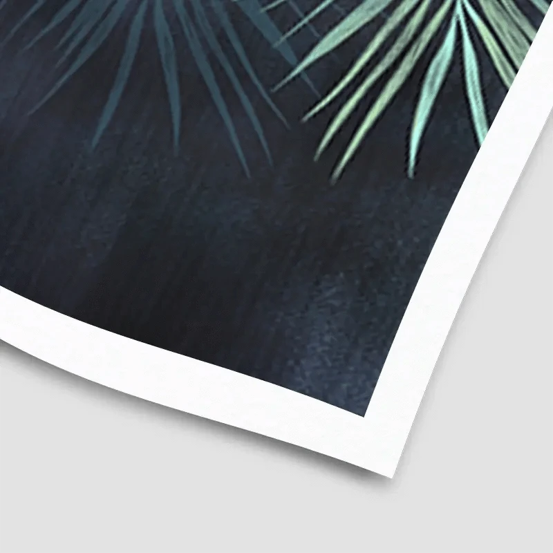 Tropical Hanging Leaves Art Print Tropical Hanging Leaves Art Print wall art product Katrine_arty / Shutterstock