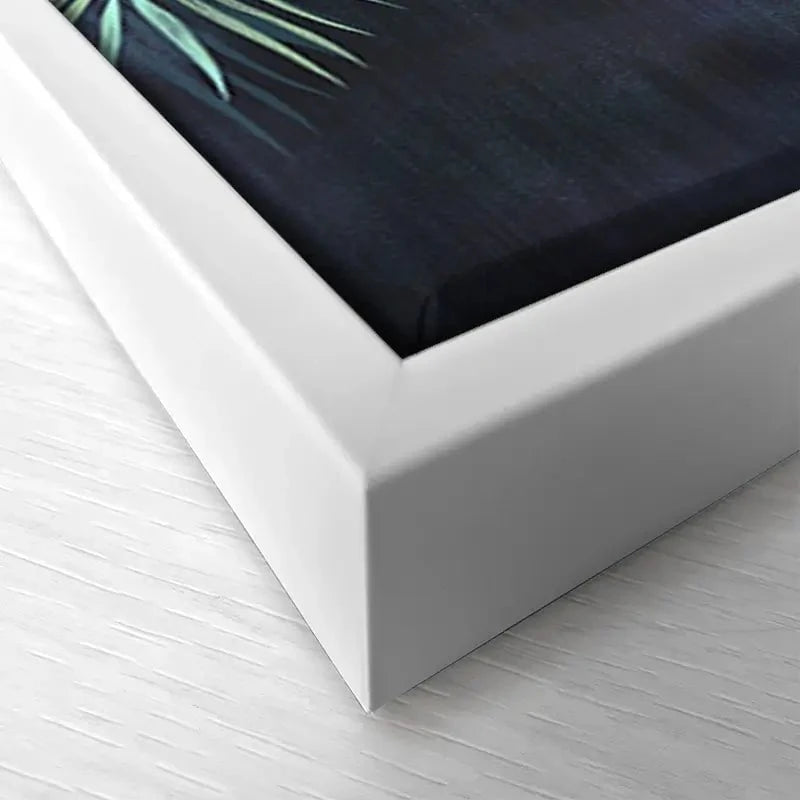 Tropical Hanging Leaves Canvas Print Tropical Hanging Leaves Canvas Print wall art product Katrine_arty / Shutterstock