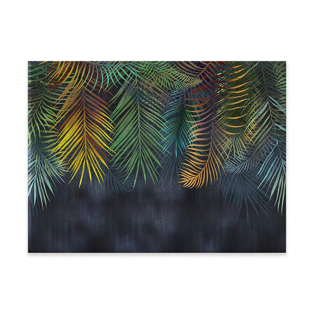 Tropical Hanging Leaves Canvas Print Tropical Hanging Leaves Canvas Print wall art product Katrine_arty / Shutterstock