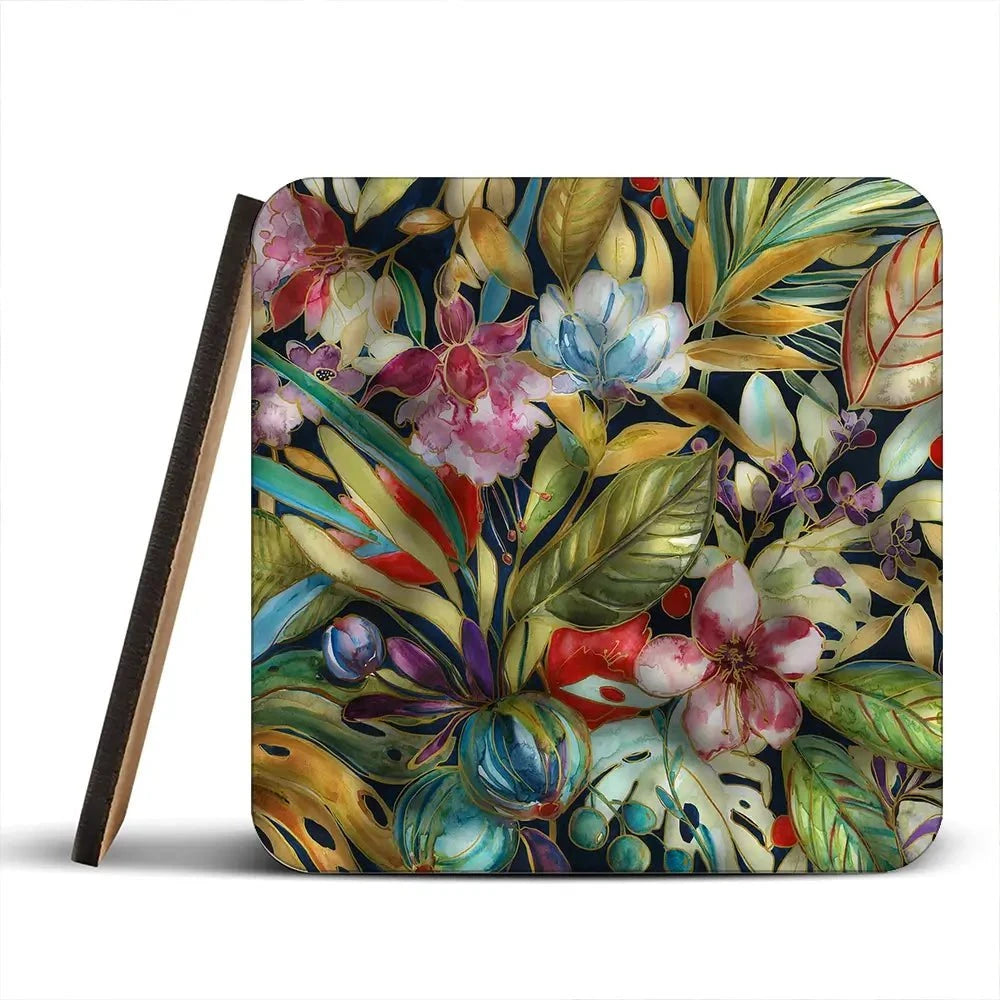 Tropical Shadows Coaster Set Tropical Shadows Coaster Set wall art product Carol Robinson