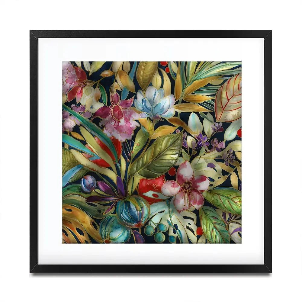 Tropical Shadows Square Framed Art Print Tropical Shadows Square Framed Art Print wall art product Carol Robinson