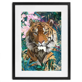 Tropical Tiger Framed Art Print Tropical Tiger Framed Art Print wall art product Sarah Manovski