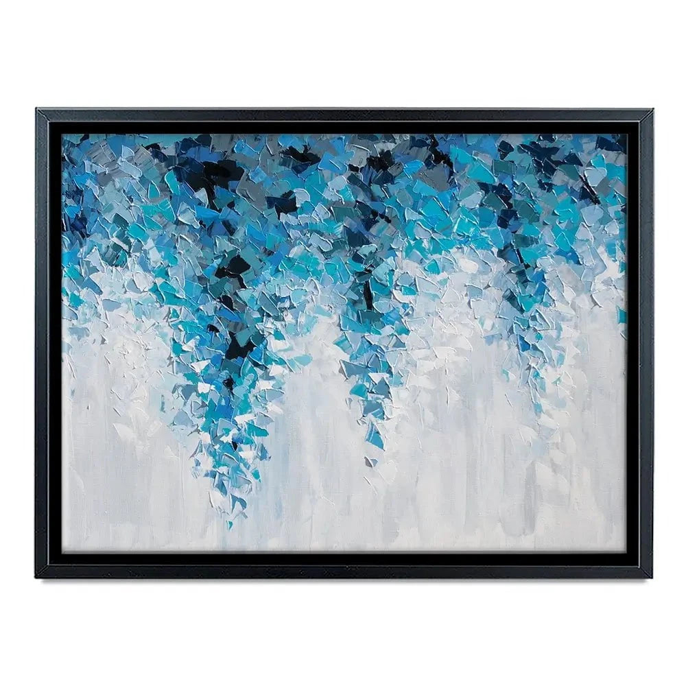 Tumbling Blue Abstract Canvas Print Tumbling Blue Abstract Canvas Print wall art product Olga Tkachyk