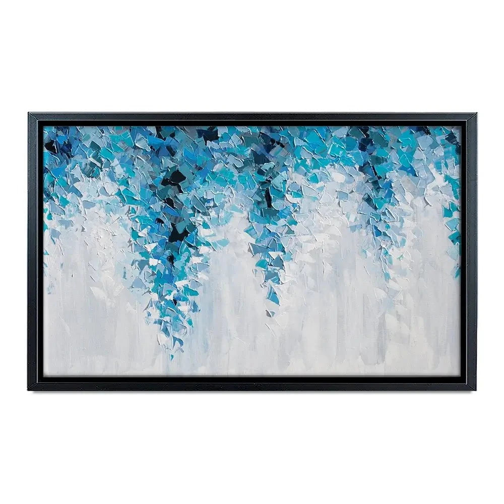 Tumbling Blue Abstract Canvas Print Tumbling Blue Abstract Canvas Print wall art product Olga Tkachyk