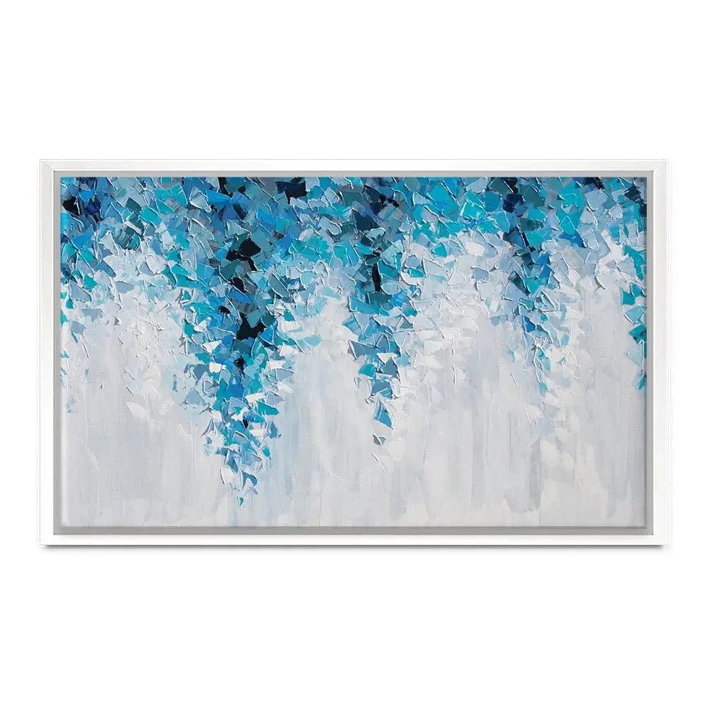 Tumbling Blue Abstract Canvas Print Tumbling Blue Abstract Canvas Print wall art product Olga Tkachyk
