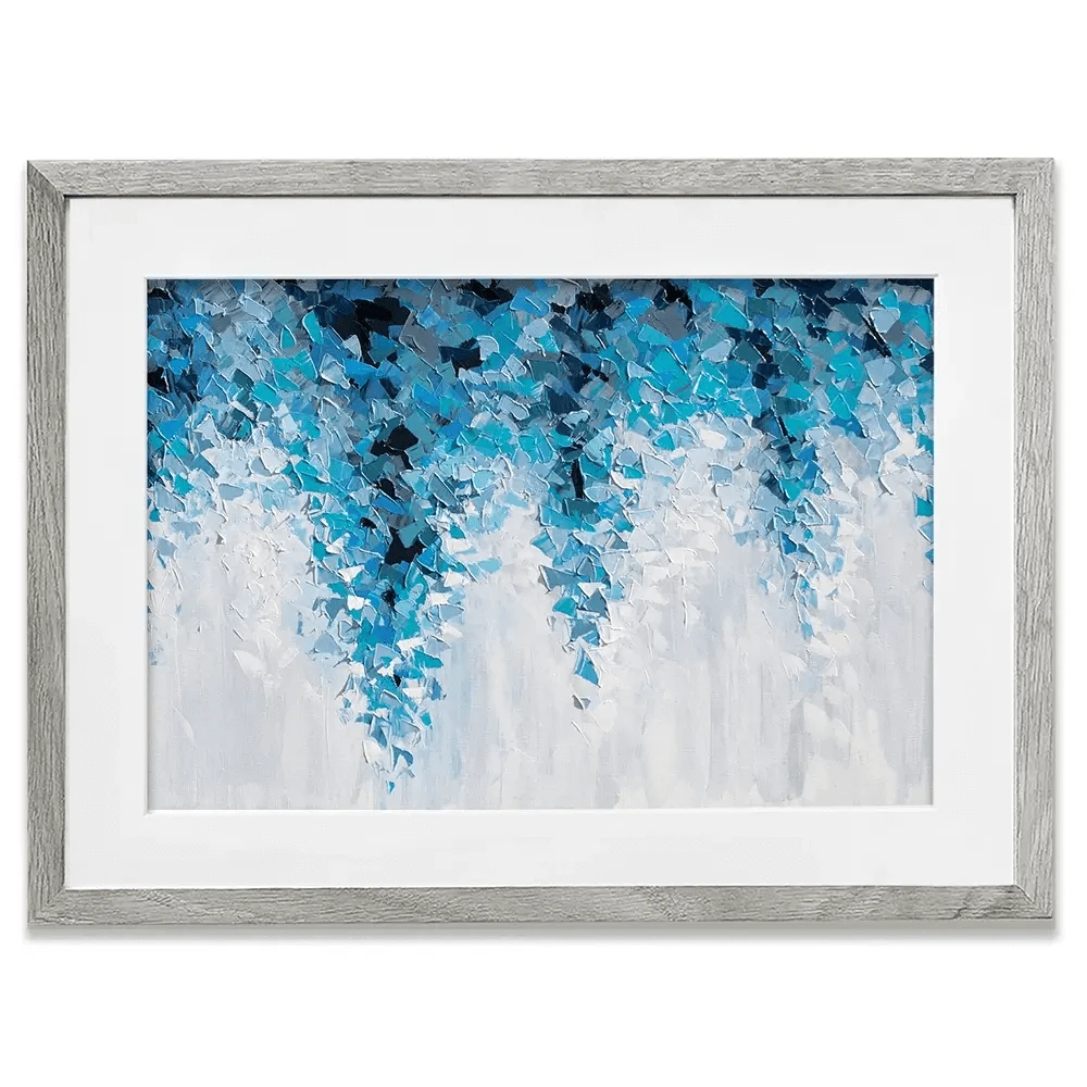 Tumbling Blue Abstract Framed Art Print Tumbling Blue Abstract Framed Art Print wall art product Olga Tkachyk