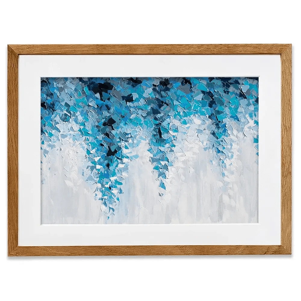 Tumbling Blue Abstract Framed Art Print Tumbling Blue Abstract Framed Art Print wall art product Olga Tkachyk