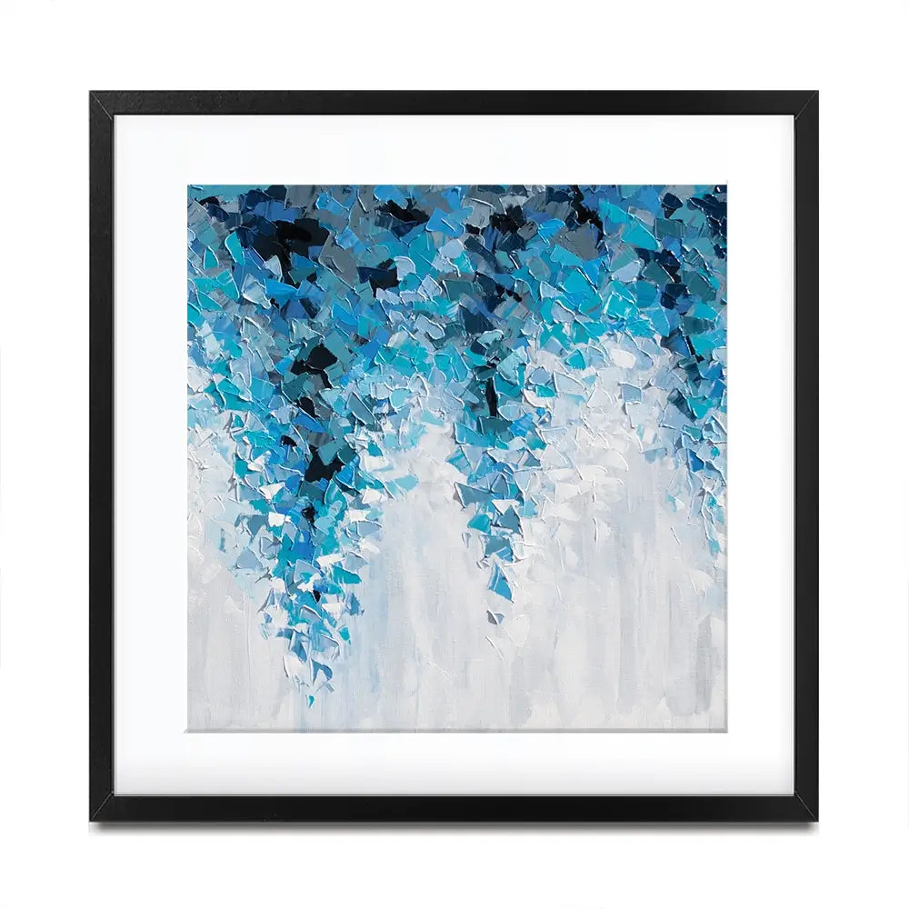 Tumbling Blue Abstract Square Framed Art Print Tumbling Blue Abstract Square Framed Art Print wall art product Olga Tkachyk