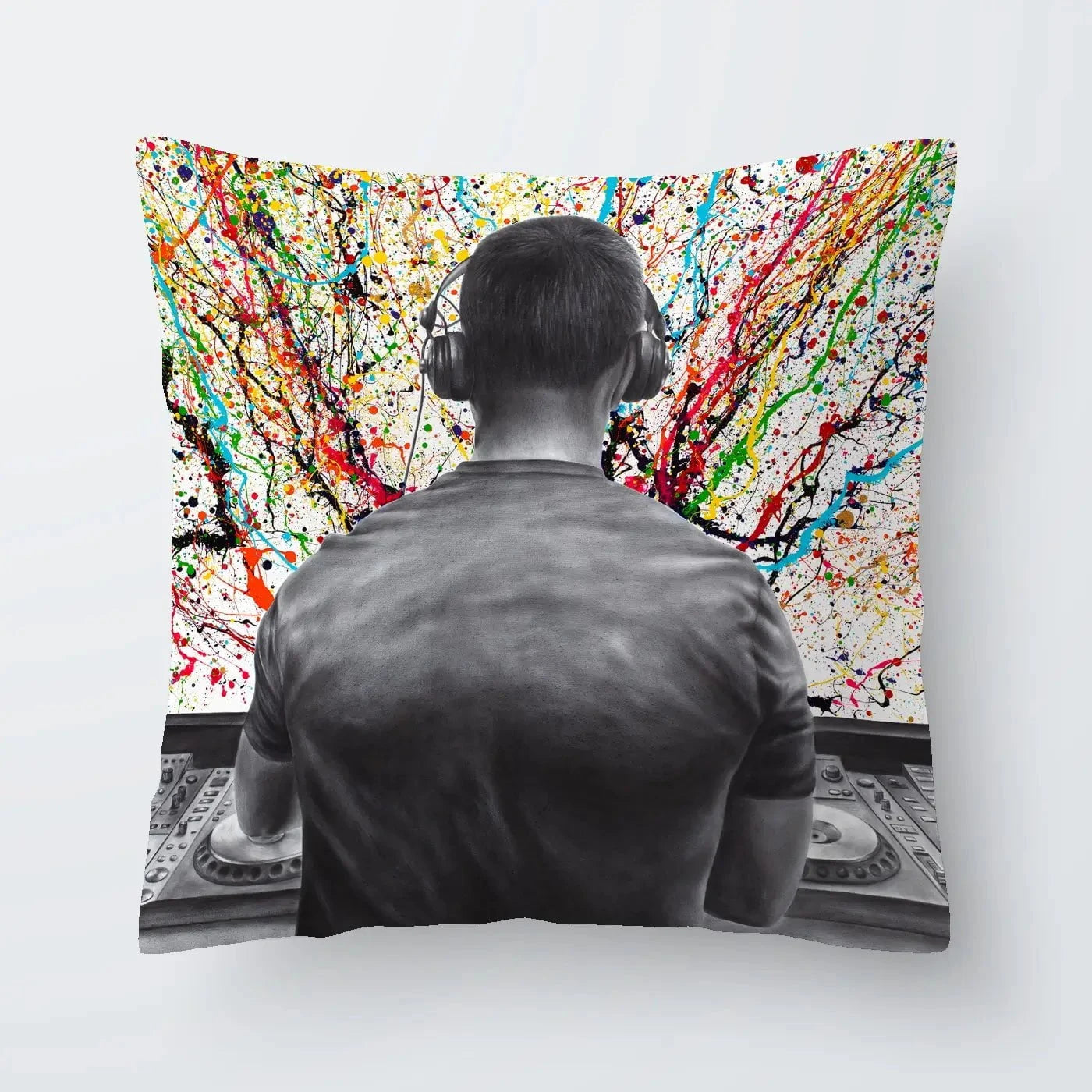 Turn It Up DJ Cushion Turn It Up DJ Cushion wall art product Ashvin Harrison