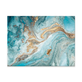 Turquoise Marble Canvas Print Turquoise Marble Canvas Print wall art product CARACOLLA / Shutterstock