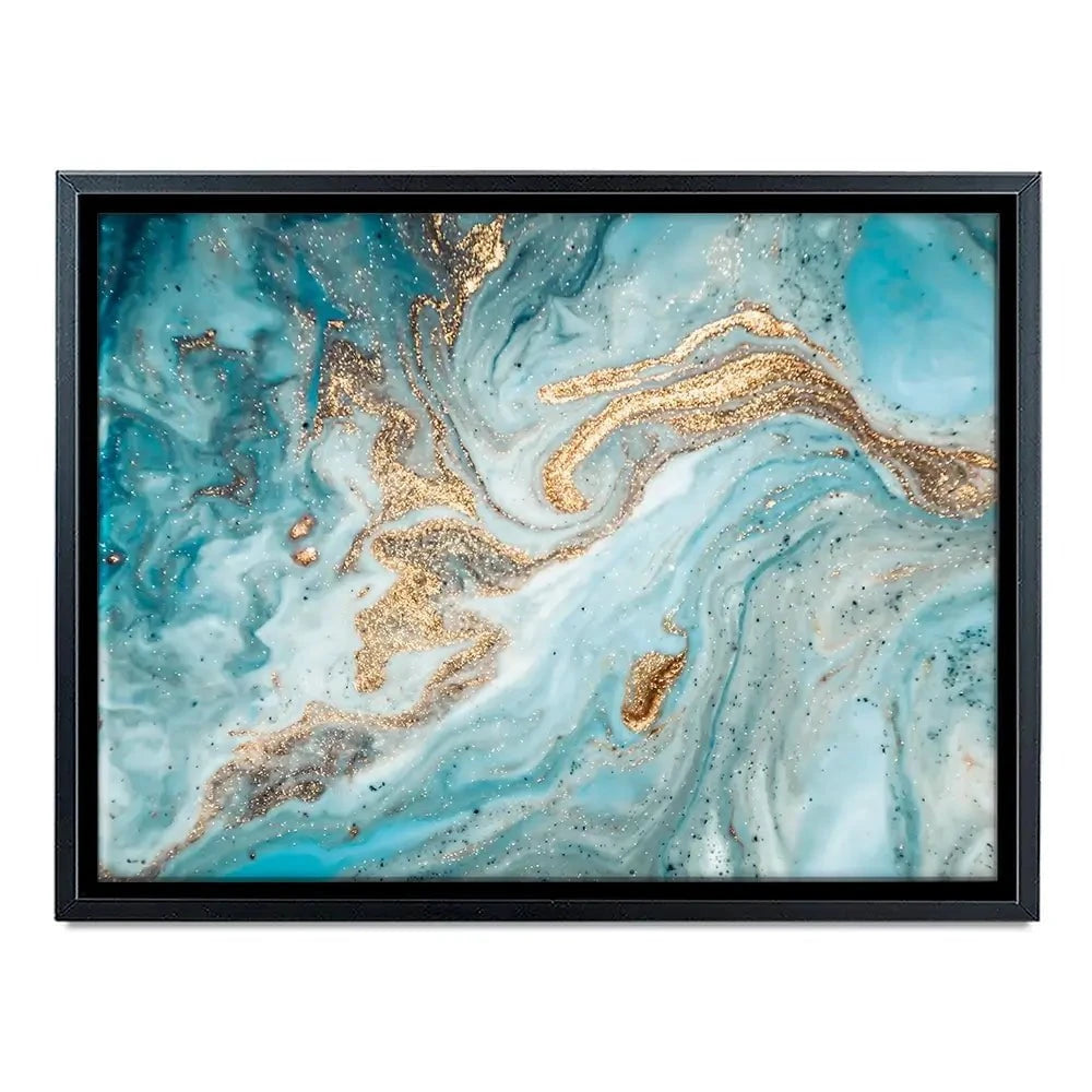 Turquoise Marble Canvas Print Turquoise Marble Canvas Print wall art product CARACOLLA / Shutterstock