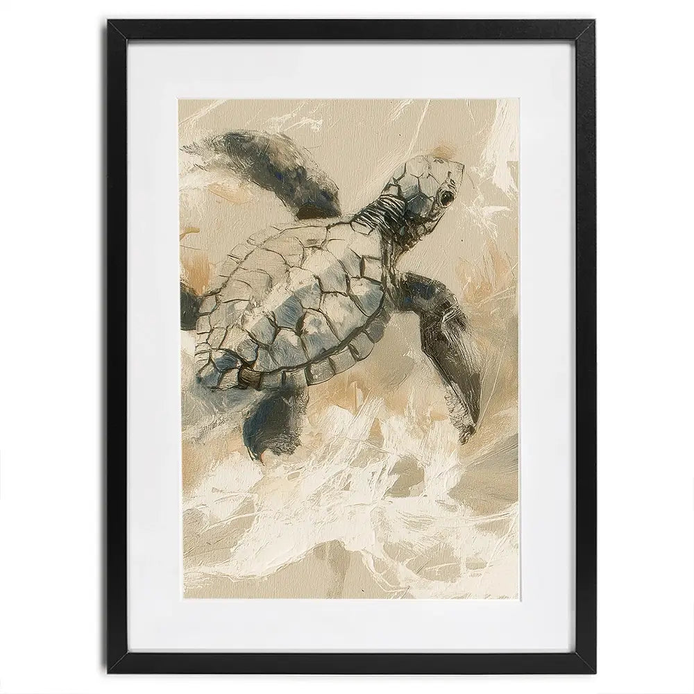 Turtle Life Framed Art Print Turtle Life Framed Art Print wall art product Chromatic Storm Studio